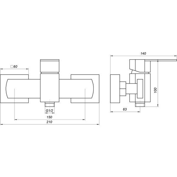 Смеситель для душа Globus Lux Sorento SQ-105HR 000022609 фото