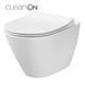 CET Cersanit 743 CITY OVAL CLEAN ON підвісний з кришкою SLIM дюропласт ліфт 000022157 фото 1