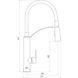 Смеситель для кухни TOPAZ BARTS TB 8817-H18 000013604 фото 4