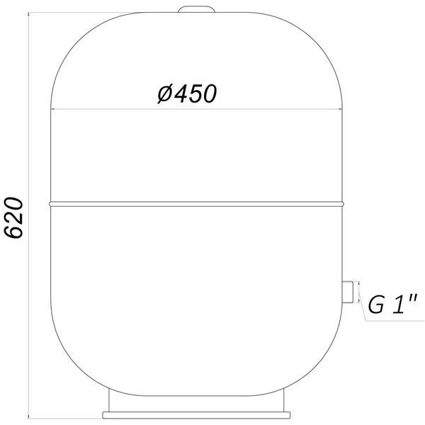 Гидроаккумулятор c фиксированной мембраной 80 л ZILMET HYDRO-pro 10bar ( 11A0008000 ) 000012738 фото