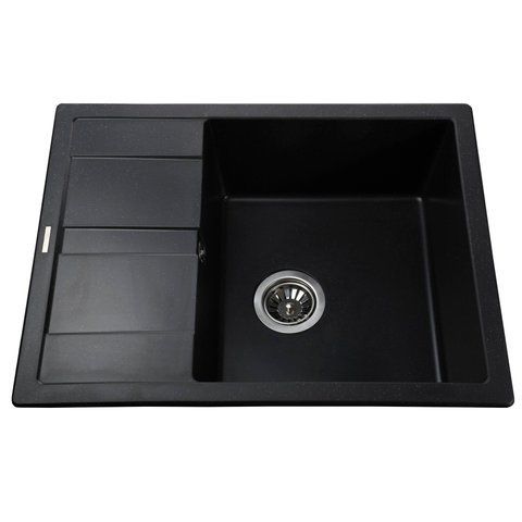 Гранитная мойка Globus Lux ONE черный 650х500мм-А0002 000021068 фото
