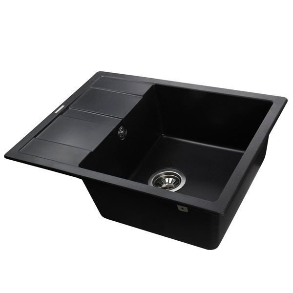 Гранітна мийка Globus Lux ONE чорний 650х500мм-А0002 000021068 фото