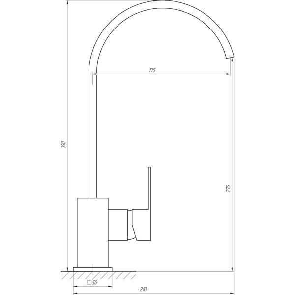 Смеситель для кухни Globus Lux Milano GLM-203L-FRANKE 000014943 фото