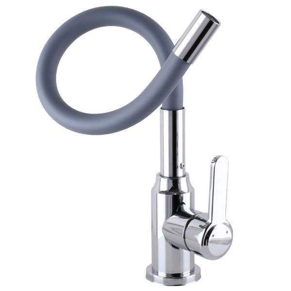 Смеситель для кухни DOMINO ELLIPSE DCC-203L-GRAY 000025129 фото