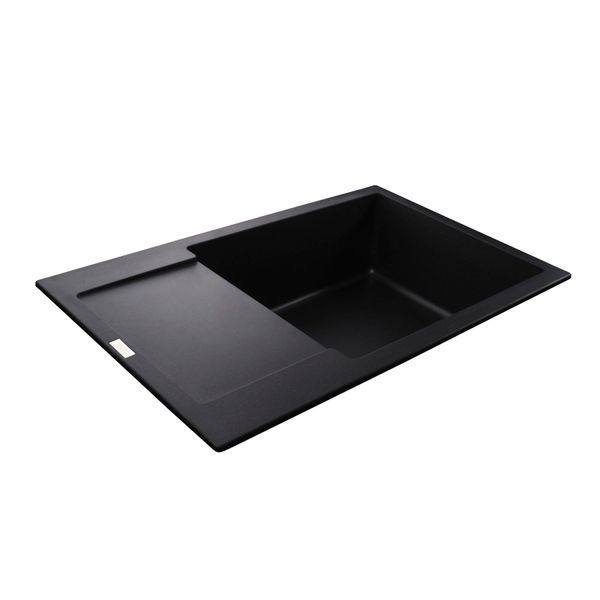 Гранітна мийка Globus Lux MALABI чорний 780х500мм-А0001 000022431 фото