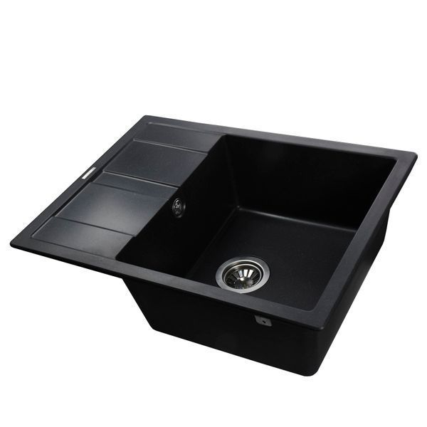 Гранитная мойка Globus Lux ONE черный металлик 650х500мм-А0001 000021069 фото