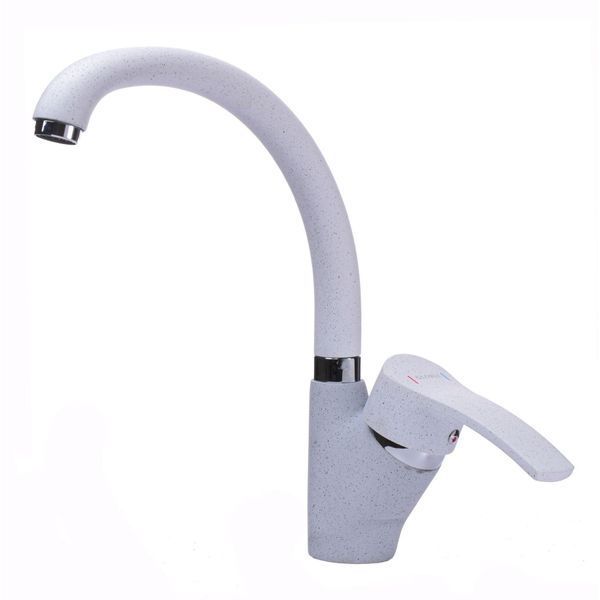 Смеситель для кухни Globus Lux QUEENSLAND GLQU-0203S-BIG-7-WHITE 000019218 фото
