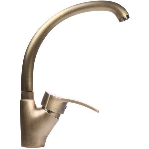Смеситель для кухни Globus Lux QUEENSLAND GLQU-0203S-BIG-9-BRONZE 000019220 фото