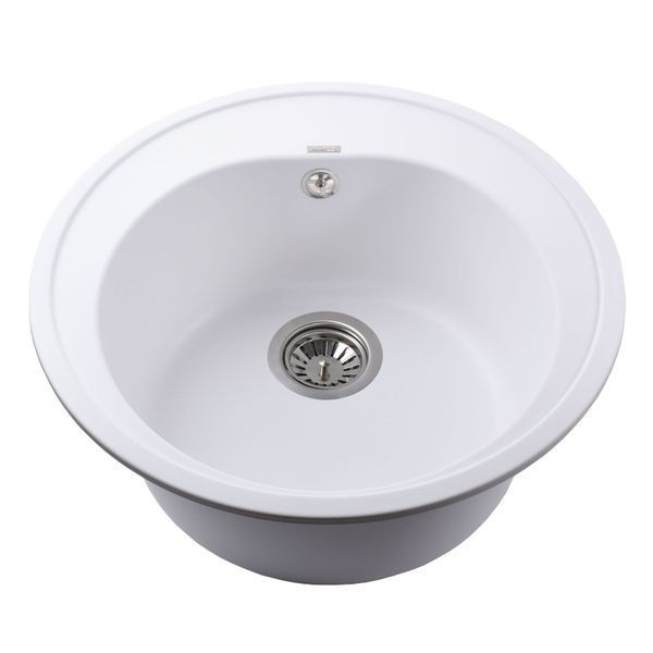 Гранітна мийка Globus Lux MARTIN білий 510мм-А0007 000022437 фото