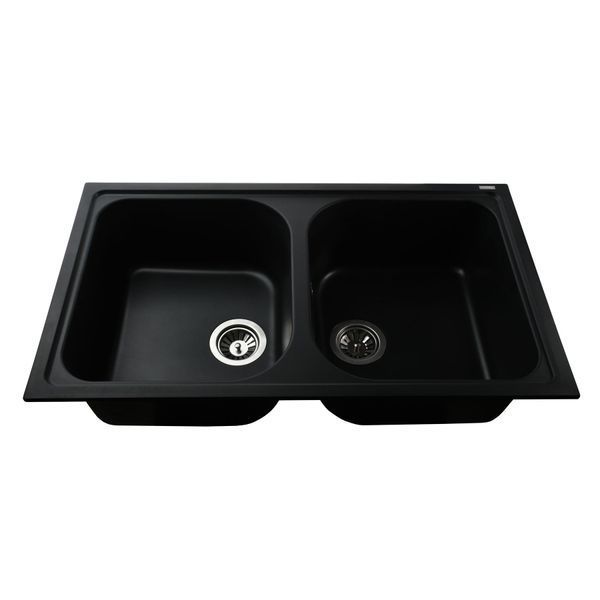 Гранитная мойка Globus Lux MALAREN черный 860х500мм-А0002 000011508 фото
