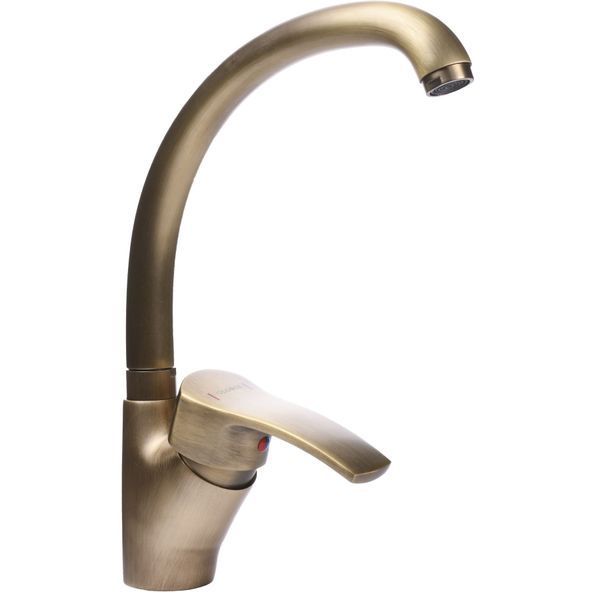 Смеситель для кухни Globus Lux QUEENSLAND GLQU-0203S-BIG-9-BRONZE 000019220 фото