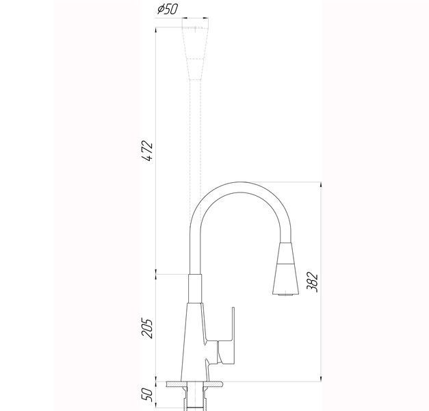 Змішувач для кухні DOMINO Dionis DDD-203SM-00 000027310 фото
