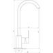 Змішувач для кухні Globus Lux Milano GLM-203SQ-FRANKE 000014944 фото 7