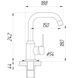 Змішувач для умивальника DOMINO ELLIPSE DCC-101L 000025130 фото 7