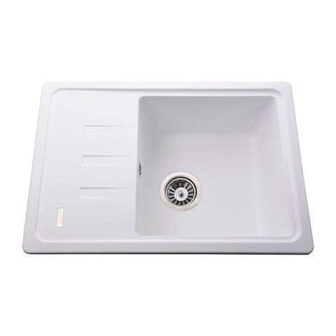 Гранитная мойка Globus Lux MONO белый 620х435мм-А0007 000022438 фото