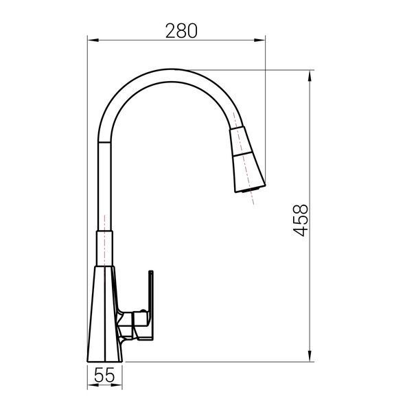 Змішувач для кухні DOMINO Dionis DDD-203SM-BB 000027311 фото