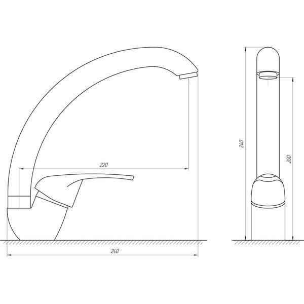 Смеситель для кухни Globus Lux Solly GLSO-0103S 000009287 фото