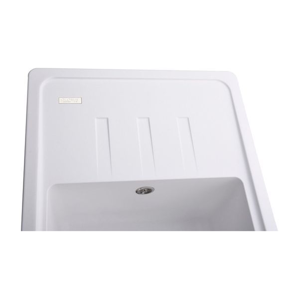 Гранітна мийка Globus Lux MONO білий 620х435мм-А0007 000022438 фото