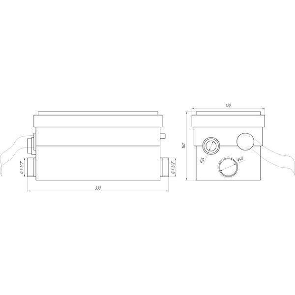 Канализационная установка VOLKS pumpe WC250 000018979 фото