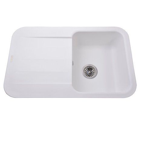 Гранитная мойка Globus Lux OBER белый 780х500мм-А0007 000022439 фото