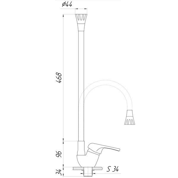 Змішувач для кухні Globus Lux Solly GLSO-0203SA-G03 000025200 фото