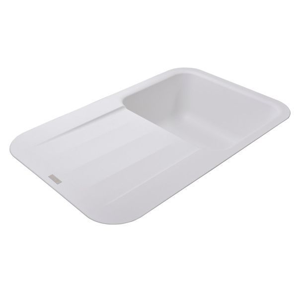 Гранітна мийка Globus Lux OBER білий 780х500мм-А0007 000022439 фото