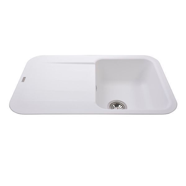 Гранітна мийка Globus Lux OBER білий 780х500мм-А0007 000022439 фото