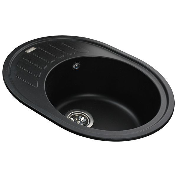 Гранітна мийка Globus Lux ARNO чорний 620х500мм-А0002 000020962 фото