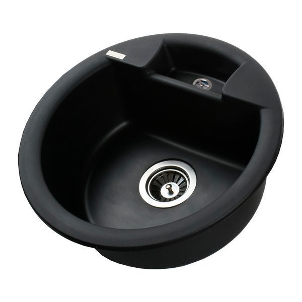 Гранітна мийка Globus Lux GURON чорний 480мм-А0002 000001562 фото