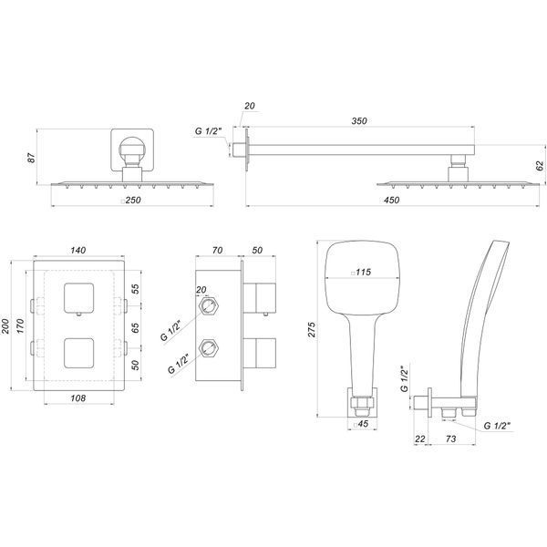 Душова система Globus Lux SMART GLM-405-TT 000022022 фото