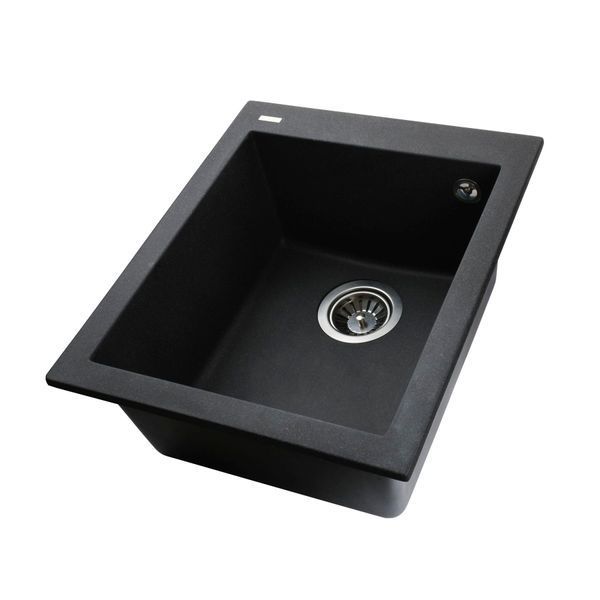 Гранитная мойка Globus Lux LAMA графит 410х500мм-А0001 000010602 фото
