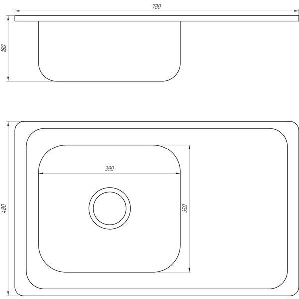 Мойка кухонная Mira MR 7848 E Satin 000014465 фото