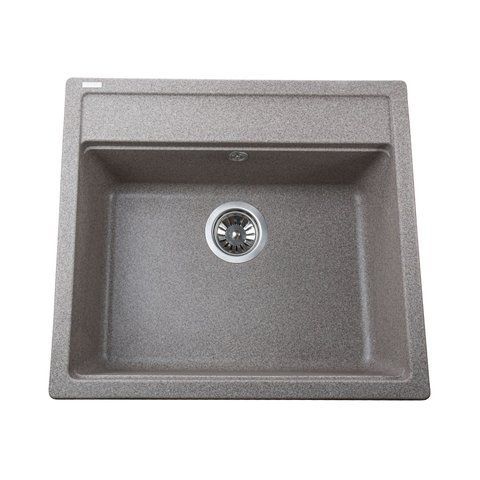 Гранитная мойка Globus Lux VOLTA мокко 570х510мм 000023501 фото