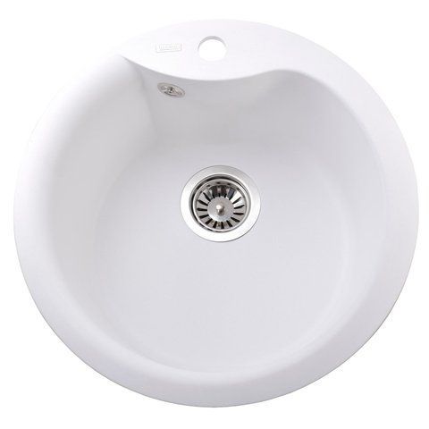 Гранитная мойка Globus Lux ORTA белый 485мм-А0007 000022441 фото