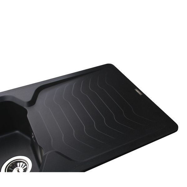 Гранитная мойка Globus Lux BOREN черный 860х500мм-А0002 000008488 фото