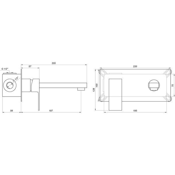 Смеситель для умывальника Globus Lux Milano GLM-204-SMART 000022024 фото