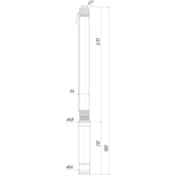 Насос скважинный с пов,уст к песку 2,5&Prime; OPTIMA 2,5SDm1,5/18 0,25 кВт 48м + пульт+кабель 15м 000015543 фото