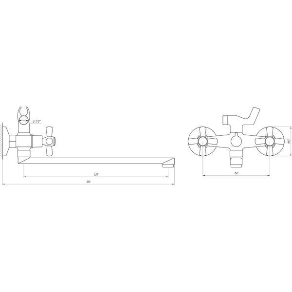 Смеситель для ванны DOMINO DB-RS-0316-SHARM 000011587 фото