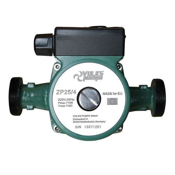 Насос циркуляционный VOLKS pumpe ZP25/4 130мм + гайки 000010625 фото
