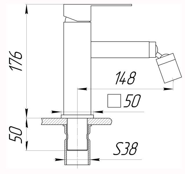 Смеситель для биде Globus Lux SICILIA SBQ-106 000027318 фото