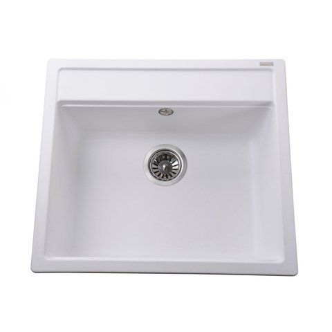 Гранитная мойка Globus Lux VOLTA белый 570х510мм-А0007 000022443 фото