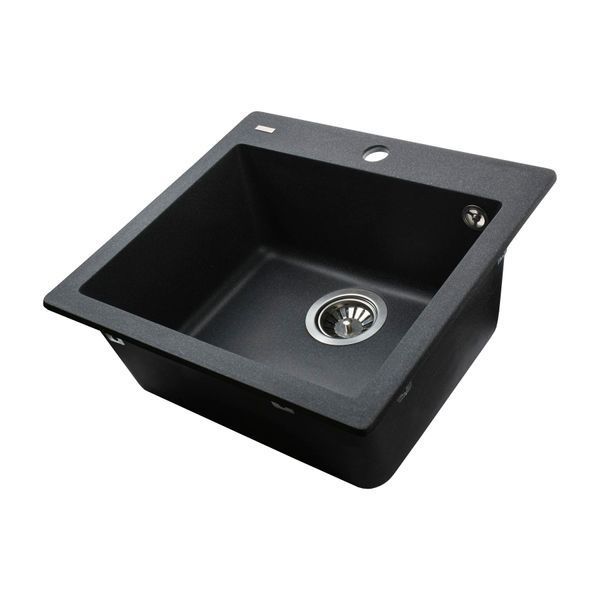 Гранитная мойка Globus Lux AOSTA графит 490x455мм-А0001 000023568 фото