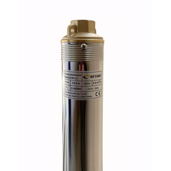 Насос скважинный с пов,уст, к песку 3&Prime; OPTIMA 3SDm2,5/30 1,1 кВт 124м + пульт+кабель 15м NEW 000014125 фото