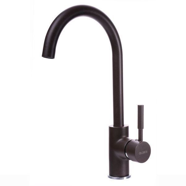 Смеситель для кухни Globus Lux LAZER GLLR-0203S-6-MARONE 000019226 фото