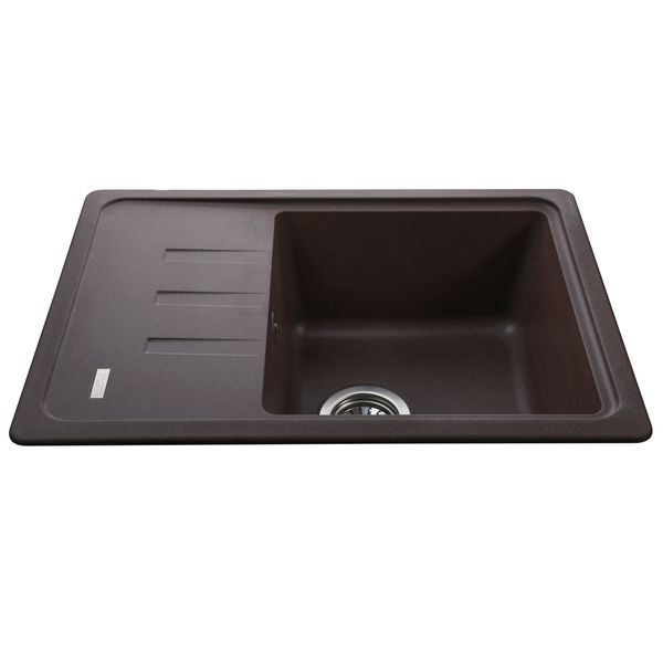 Гранітна мийка Globus Lux MONO коричневий 620х435мм-А0006 000022452 фото