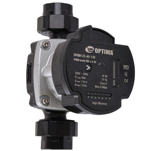 Насос циркуляционный энергосберегающий Optima PRIME UPMH 25-40AUTO 130мм + гайки 000027867 фото