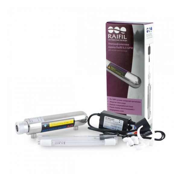 Ультрафиолетовый обеззараживающий Raifil UV-0,5 GPM (6w box) 12758 фото