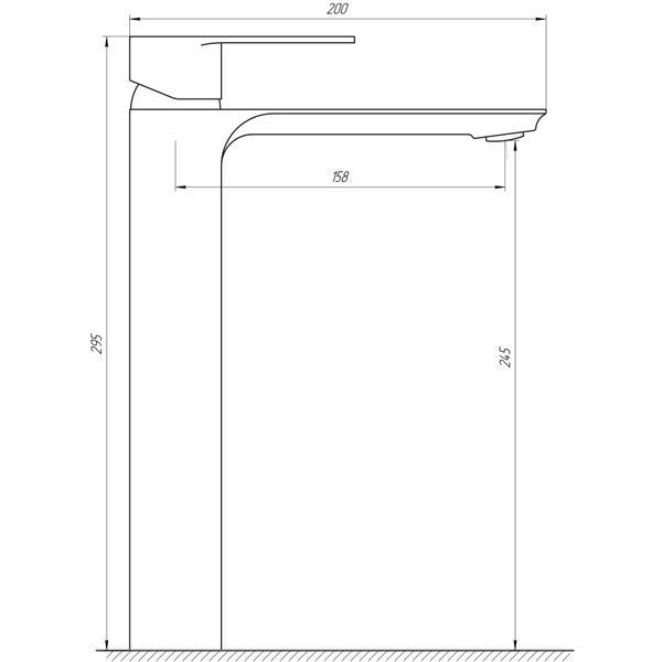 Смеситель для умывальника Globus Lux Milano GLM-201-BB 000021923 фото