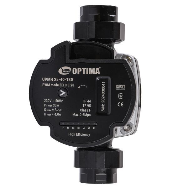 Насос циркуляционный энергосберегающий Optima PRIME UPMH 25-40AUTO 130мм + гайки 000027867 фото