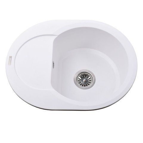 Гранитная мойка Globus Lux MORAINE белый 600х470мм-А0007 000007555 фото